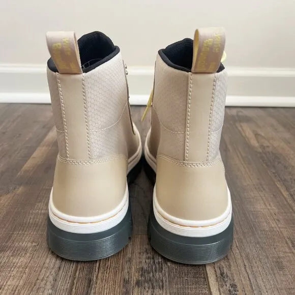 Dr. Martens Women's Combs W 6 Eyelet Combat Boots Parchment Beige 40/60 Size 7