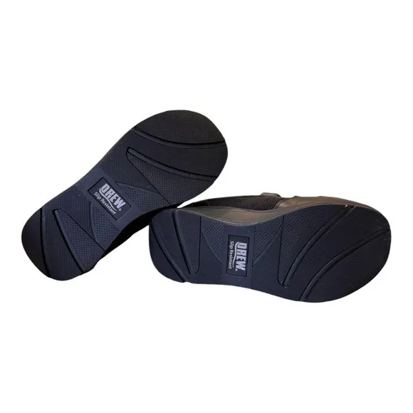 Drew Contest Hook and Loop Slip Resistant Athletic Shoe in Black NIB