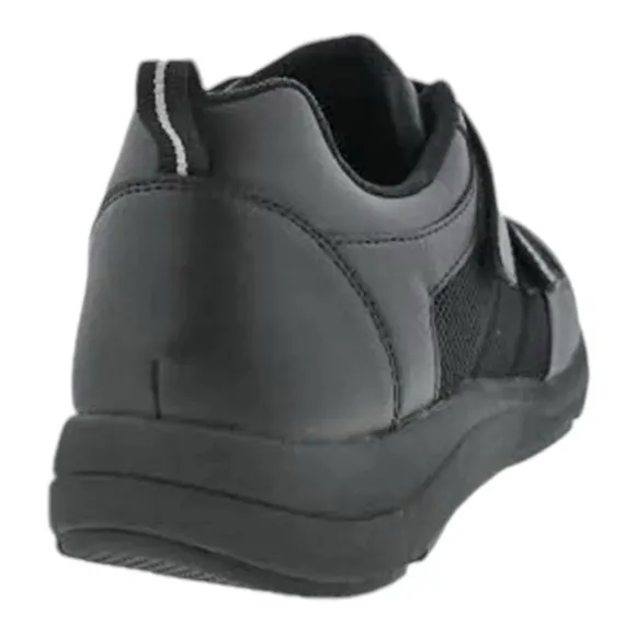 Drew Contest Hook and Loop Slip Resistant Athletic Shoe in Black NIB