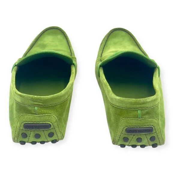 Driving Shoes suede lime Green