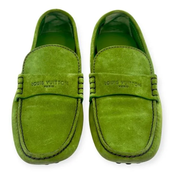 Driving Shoes suede lime Green