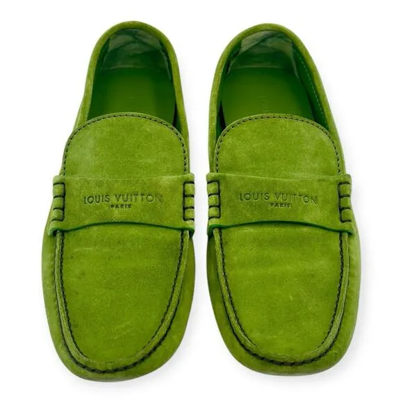 Driving Shoes suede lime Green