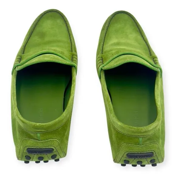 Driving Shoes suede lime Green