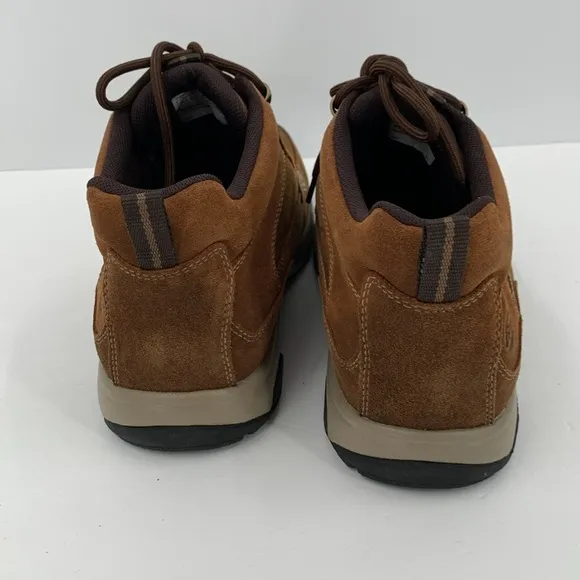 Dunham Midland waterproof ankle work boots brown leather CH3011 laces men 11.5