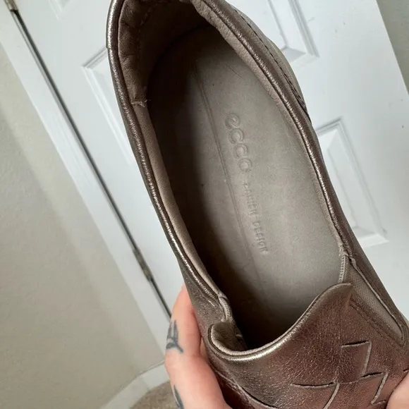 Ecco Soft 7 Woven Leather Slip-On Sneaker - NEVER WORN