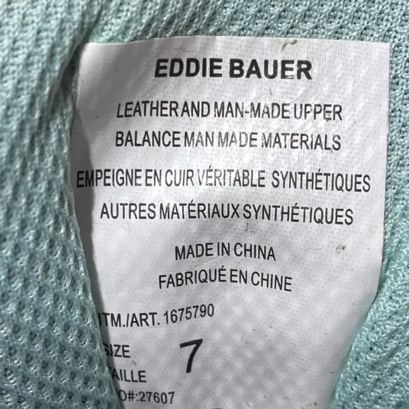 Eddie Bauer Roseburg Basse Light Water-Resistant Hiking Shoes Women’s Size 7