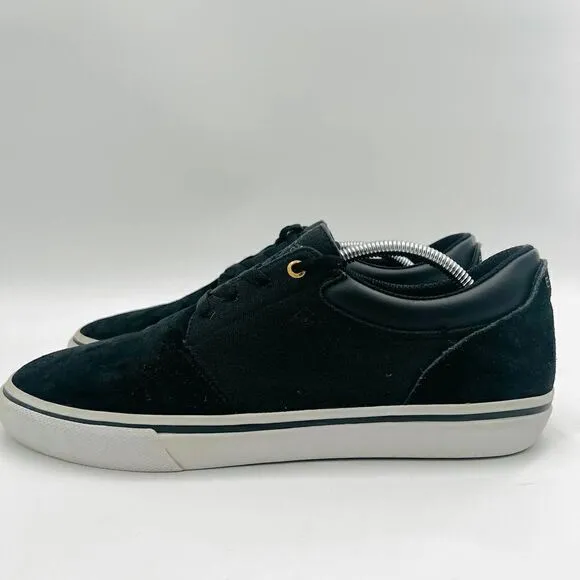 Emerica Alcove Skate Shoes Black Suede Sneakers Size 12