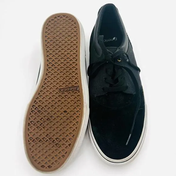 Emerica Alcove Skate Shoes Black Suede Sneakers Size 12