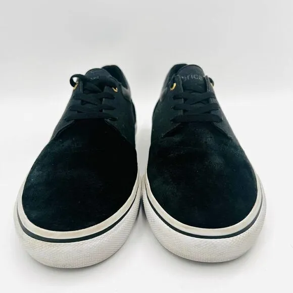Emerica Alcove Skate Shoes Black Suede Sneakers Size 12