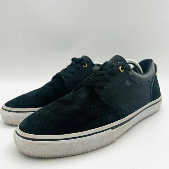 Emerica Alcove Skate Shoes Black Suede Sneakers Size 12