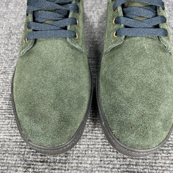 Emerica Mens Spanky G6 Sneakers Mens 9 Green Suede Skateboard Skate Shoes EUC