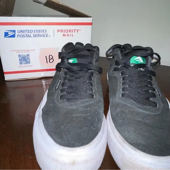 EMERICA THE PILLAR G6 Mid SKATE SHOES Black Suede Leather shoes Sneakers Mens 6
