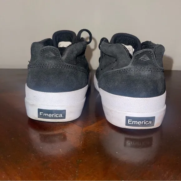 EMERICA THE PILLAR G6 Mid SKATE SHOES Black Suede Leather shoes Sneakers Mens 6