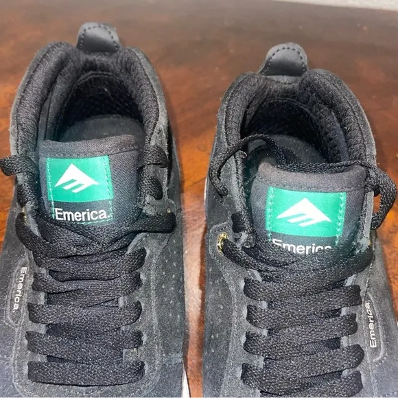 EMERICA THE PILLAR G6 Mid SKATE SHOES Black Suede Leather shoes Sneakers Mens 6