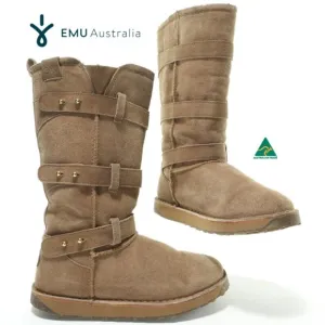 EMU Tall Leather Waterproof Winter Boots | Women's 7, Mens 6