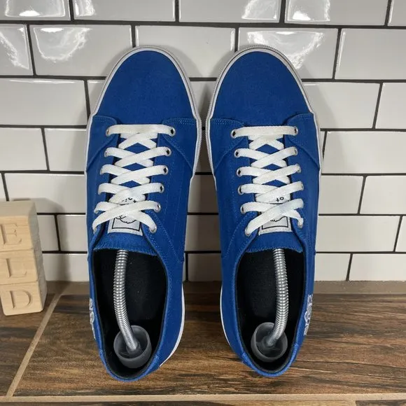 Etnies RLS x Sheep Mens Sz 11 Shoes Blue Canvas Lace Up Athletic Skate Sneakers