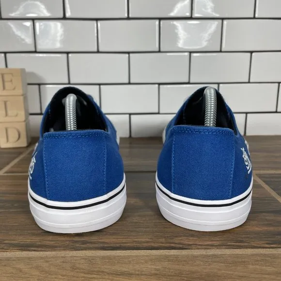 Etnies RLS x Sheep Mens Sz 11 Shoes Blue Canvas Lace Up Athletic Skate Sneakers