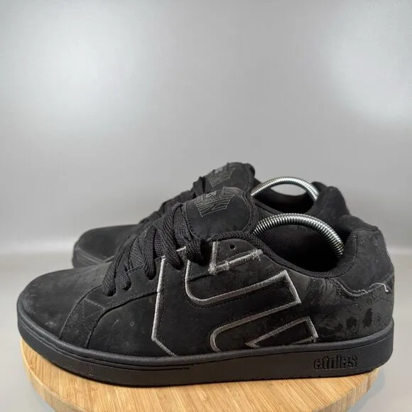 Etnies Skate Shoes Deegan Vengeance Men's Size 11.5 Lace Up Fat Tongue Black