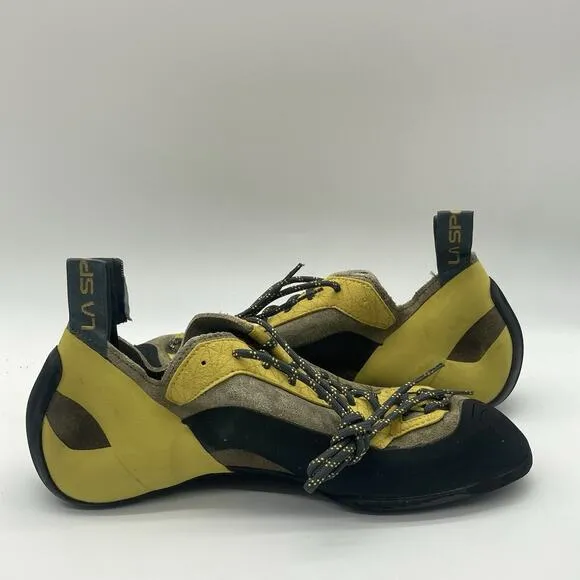 Eu Size 43.5 Men 10.5 La Sportiva Finale Yellow Climbing Shoes Vibram Edge Italy