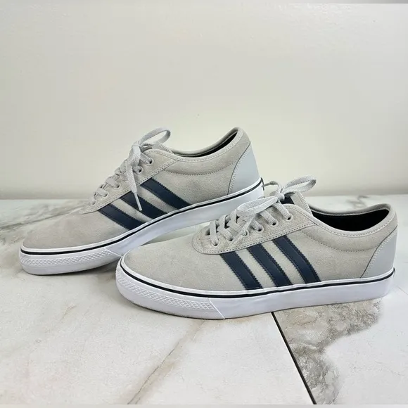 EUC Adidas Adi Ease Official Premiere Slate Gray Navy Skate Shoes Sneakers, 12