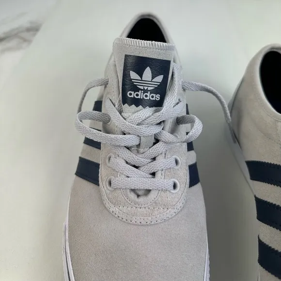 EUC Adidas Adi Ease Official Premiere Slate Gray Navy Skate Shoes Sneakers, 12