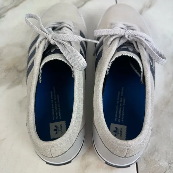 EUC Adidas Adi Ease Official Premiere Slate Gray Navy Skate Shoes Sneakers, 12
