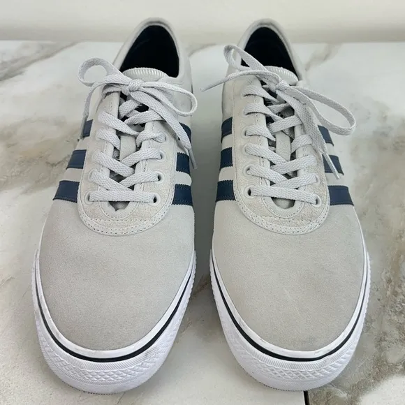 EUC Adidas Adi Ease Official Premiere Slate Gray Navy Skate Shoes Sneakers, 12