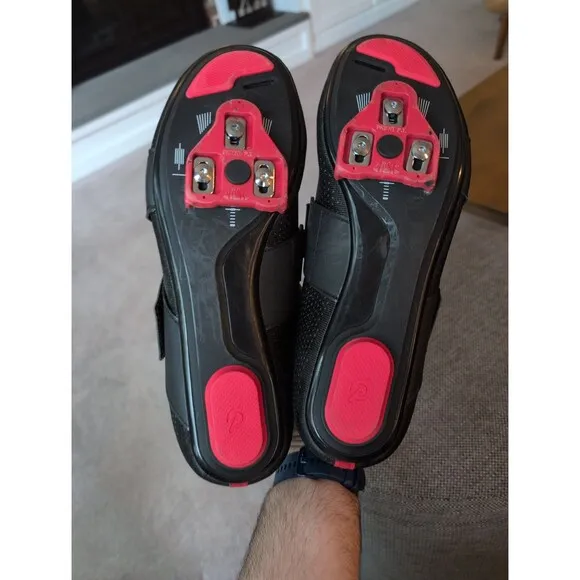 EUC Peloton Altos cycling shoes with look delta cleats US Men's 13 EU 47.3