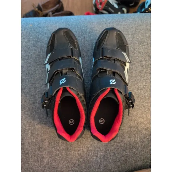 EUC Peloton cycling bike shoes with look delta cleats EU 41 US women's 10