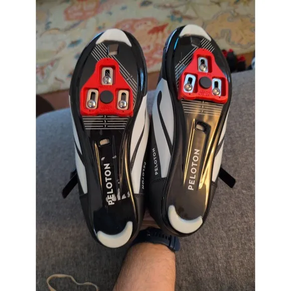 EUC Peloton cycling bike shoes with look delta cleats EU 46 US men's 12