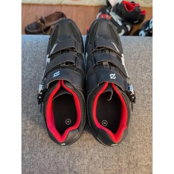 EUC Peloton cycling bike shoes with look delta cleats EU 46 US men's 12