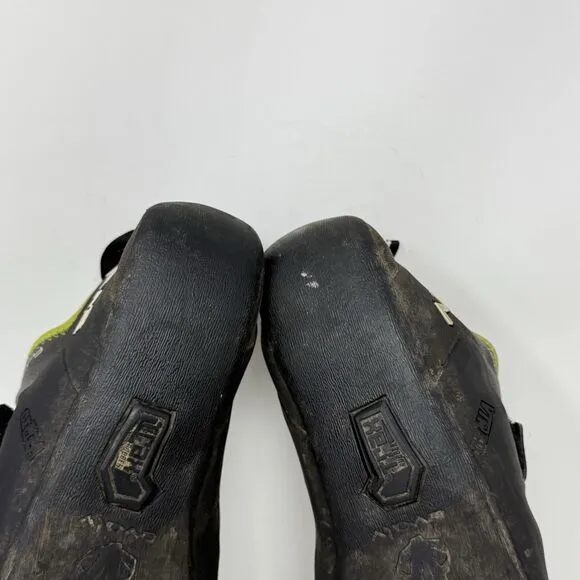 Evolv Defy Rock Climbing Shoes Mens 12 EU 46 Black Gray Double Strap