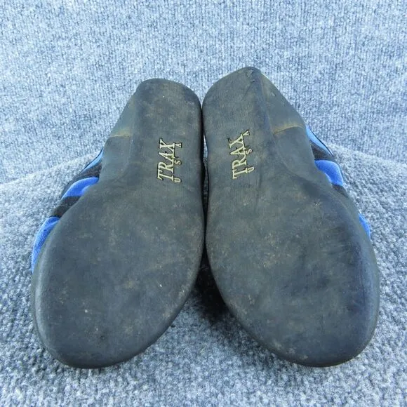 Evolv Trax Men Rock Climbing Shoes Size 9.5 Medium Blue Synthetic Hook‎ &amp; Loop