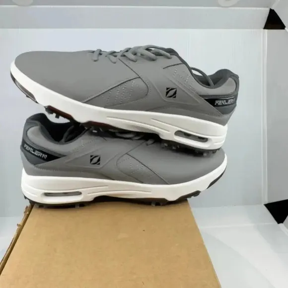 FENLERN Mens Golf Shoes Non-Slip Water-Resistant Lightweight Sneakears Gray 10.5