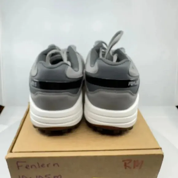 FENLERN Mens Golf Shoes Non-Slip Water-Resistant Lightweight Sneakears Gray 10.5