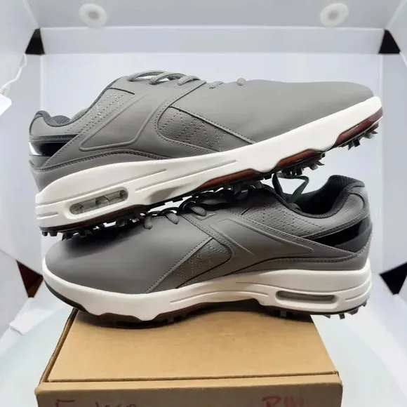 FENLERN Mens Golf Shoes Non-Slip Water-Resistant Lightweight Sneakears Gray 10.5