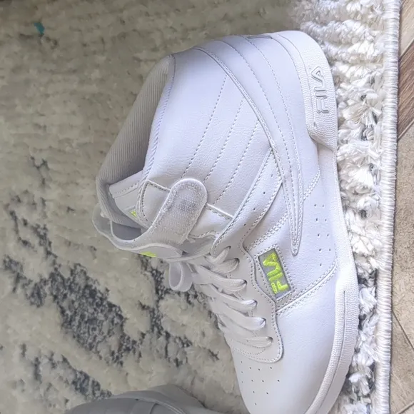 FILA F-13 High Top Sneaker (Women) white size 6 1/2