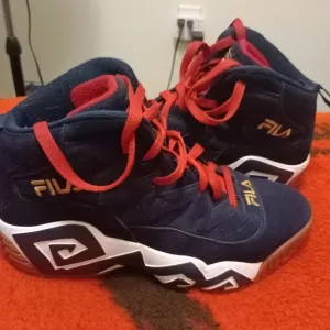 FILA MENS MB OLYMPIC BLUE JAMAL MASHBURN RETRO BASKETBALL SHOES Size 10