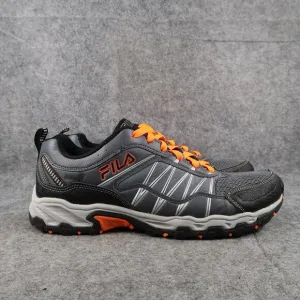 Fila Shoes Men 10.5 Athletic All Terrain Sport Active Trail Run Walk Hiking Gray