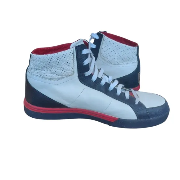 FILA WHITE LINE Men's high top sneakers Size 10