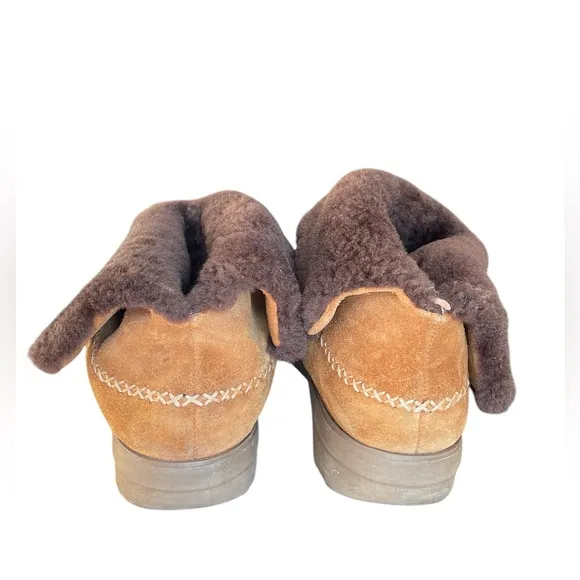 FitFlop Mukluk Shorty Fleece Lined Ankle Boots in Chestnut, Women’s Size 10