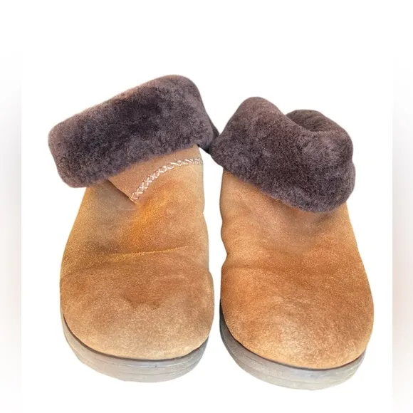 FitFlop Mukluk Shorty Fleece Lined Ankle Boots in Chestnut, Women’s Size 10
