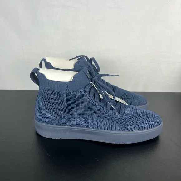 Fitflop Rally Midnight Navy Blue High Top Stretch NEW Sneaker Shoes Mens…