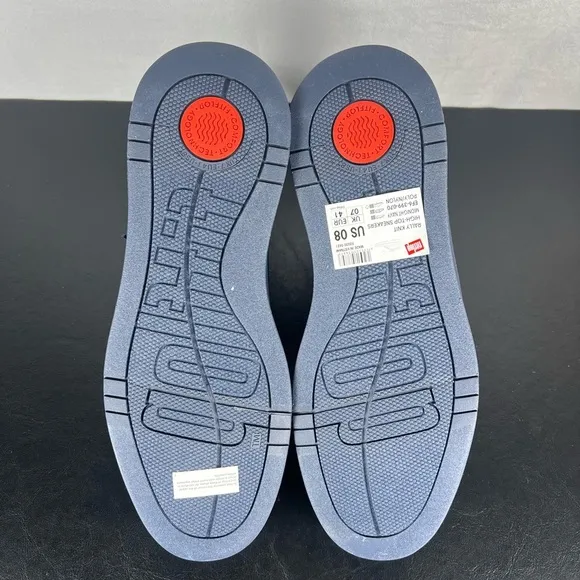 Fitflop Rally Midnight Navy Blue High Top Stretch NEW Sneaker Shoes Mens…
