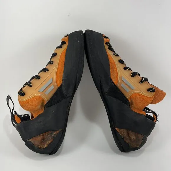 Five Ten 5.10 Climbing Shoes Mens Size 6.5 Orange Quantum Stealth C4 Lace Up