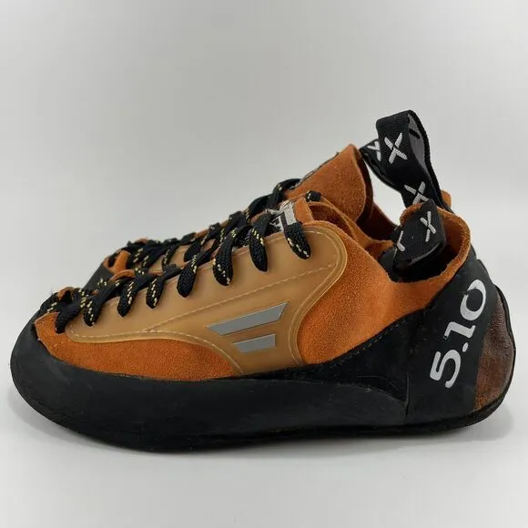 Five Ten 5.10 Climbing Shoes Mens Size 6.5 Orange Quantum Stealth C4 Lace Up