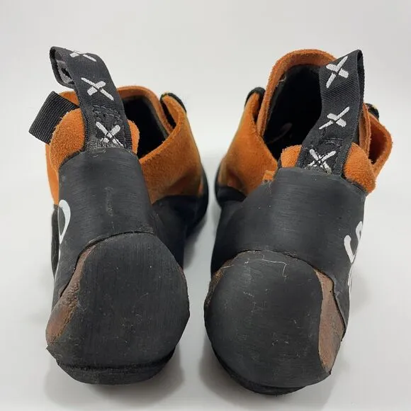 Five Ten 5.10 Climbing Shoes Mens Size 6.5 Orange Quantum Stealth C4 Lace Up