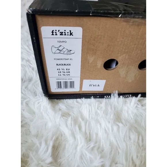 Fi'zi:k Fizik Tempo Powerstrap RS Cycling Shoes unisex Black Size 11 3/4