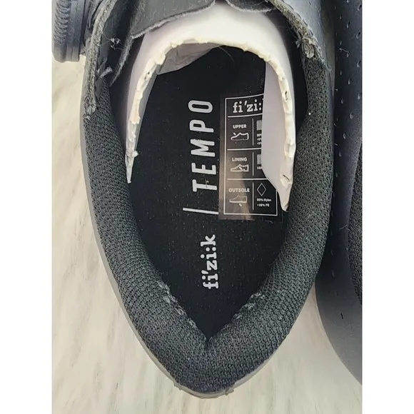 Fizik TEMPO OVERCURVE R5 Cycling Shoes Size 6 3/4 Metallic Gun Metal Black