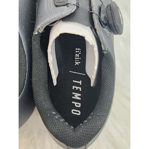 Fizik TEMPO OVERCURVE R5 Cycling Shoes Size 6 3/4 Metallic Gun Metal Black